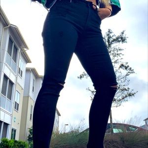 Refuge 3 Miami black ripped jeans